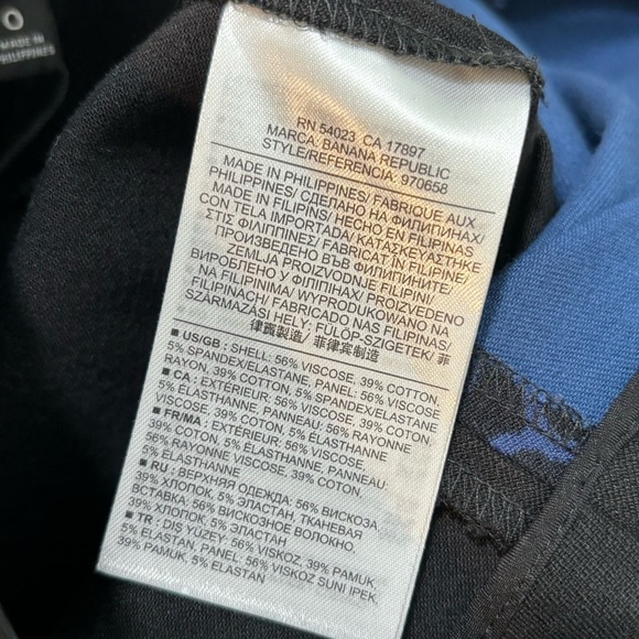 Roland Mouret For Banana Republic Blue Leopard Print Pencil Skirt Size 0 - Picture 7 of 7